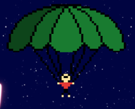 Parachutist jump Image