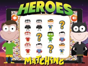 Super Heroes Card Matching Image