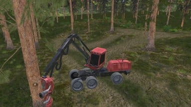 Forest Harvester Tractor 3D Image