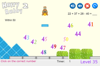 HarryRabby Elementary Math - Adding and Subtracting Four Numbers Image