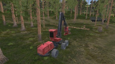 Forest Harvester Tractor 3D Image