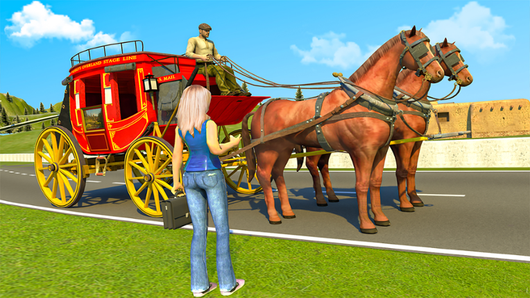 Horse Cart Transport Taxi Game Game Cover