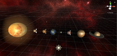 Solar System Simulation for MSU Gamedev Image