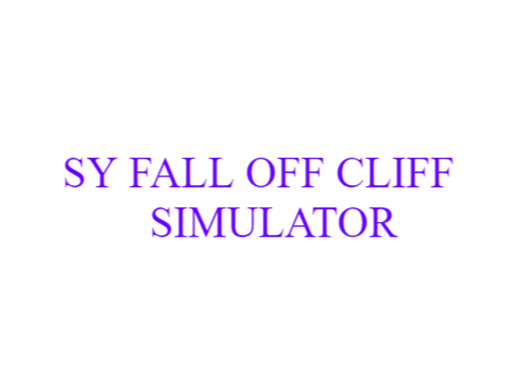 Sy Fall Off Cliff Simulator Game Cover