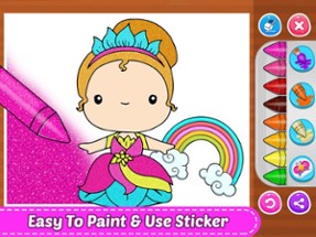 Glitter Coloring Art Image