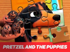 Pretzel and the puppies Jigsaw Puzzle Image