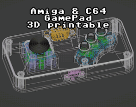 DIY Amiga & C64 GamePad 3D printable Image
