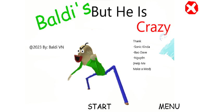 Baldi But He Is Crazy Game Cover