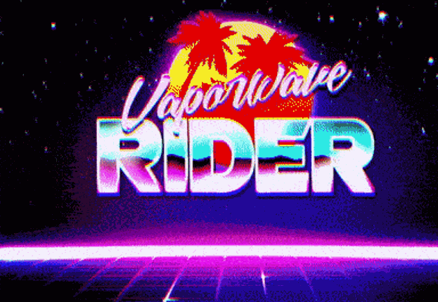 Vaporwave Rider Game Cover