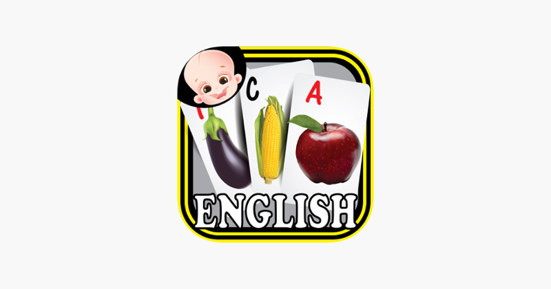 Kids Fruits &amp; Vegetables ABC Alphabets flash cards for preschool kindergarten Boys &amp; girls Game Cover