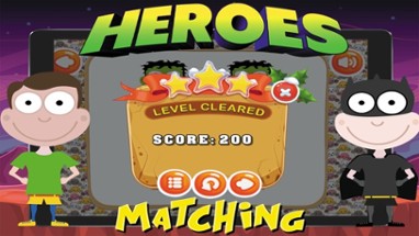 Super Heroes Card Matching Image