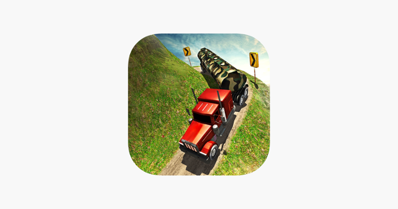 Uphill Offroad Army Oil Tanker Transporter Truck Game Cover