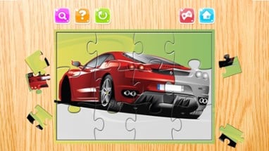 Vehicle Puzzle Game Free - Super Car Jigsaw Puzzles for Kids and Toddler Image