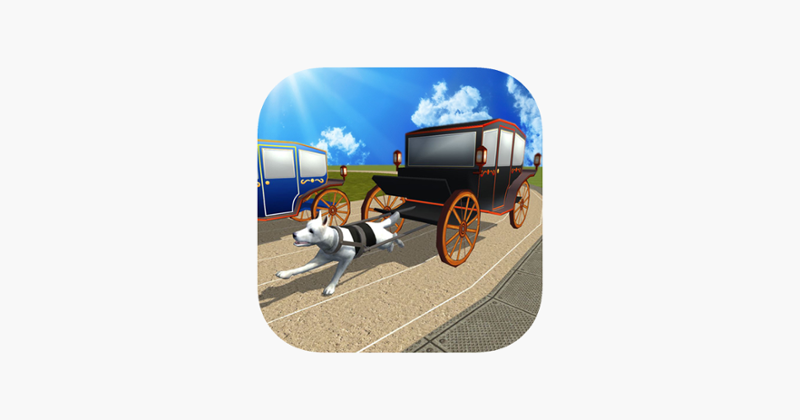 Dog Cart Race : sled dog race by driving  wagons Game Cover