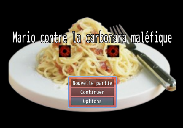 Mario contre la carbonara maléfique Game Cover