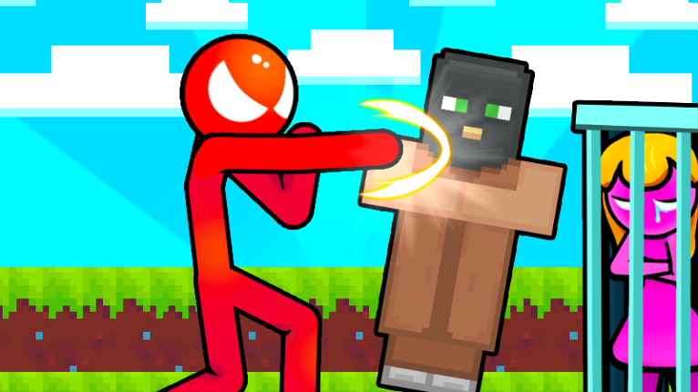 Stickman vs Villager: Save the Girl Game Cover