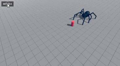 Procedurally Animated Spider Image