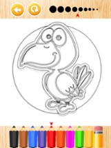 Small birds coloring book for kids games Image