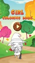 Girl Coloring Book Free For Toddler And Kids! Image