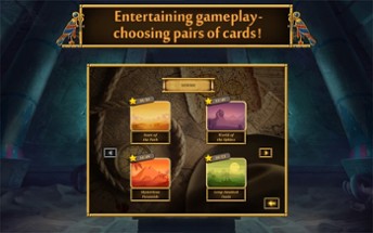 Egypt Solitaire. Match 2 Cards. Card Game Free Image