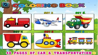 Kids Coloring Pages - Toddler Cars Transportation Image