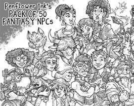 Asset Pack of 50 Fantasy TTRPG NPCs Image
