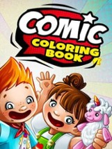 Comic Coloring Book Image