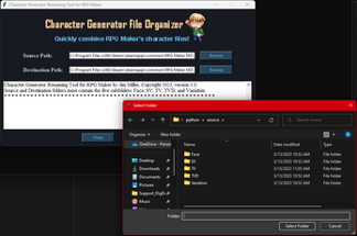 Character Generator File Organizer Image