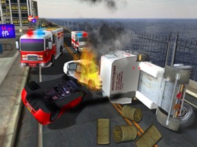 Fire truck emergency rescue 3D simulator free 2016 Image