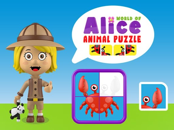 World of Alice   Animals Puzzle Game Cover