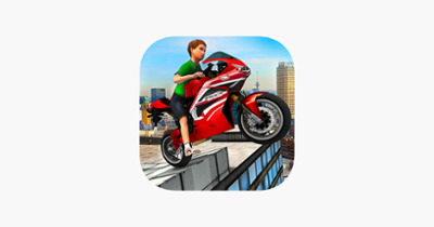 Kids MotorBike Stunt Rider - Rooftop Motorcycle 3D Image