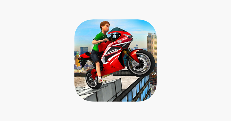 Kids MotorBike Stunt Rider - Rooftop Motorcycle 3D Game Cover