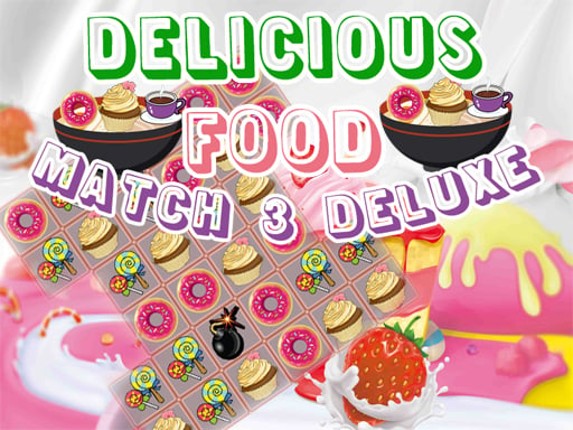 Delicious Food Match 3 Deluxes Game Cover