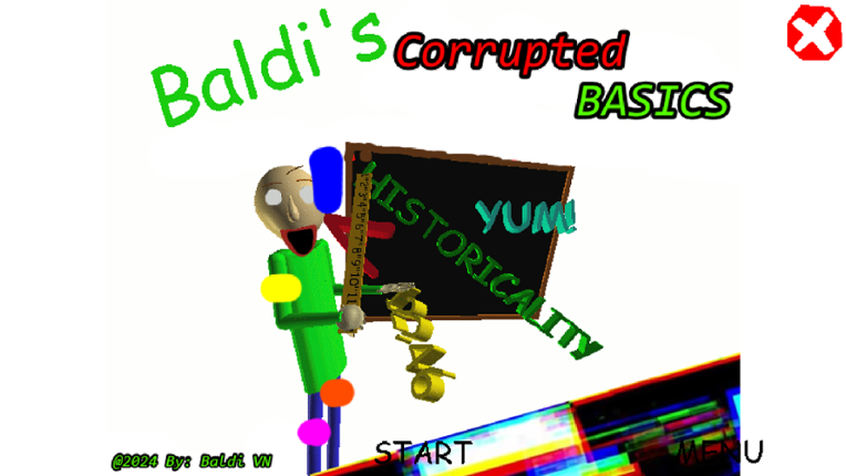 Baldi's Corrupted Basics Game Cover