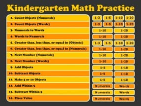 Kindergarten Math Practice Image