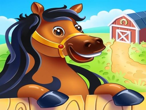 Animal Farm for Kids. Toddler games online Game Cover