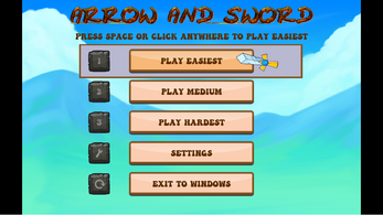 One Button Controlled  -  Arrow and Sword - Accessible Game Image