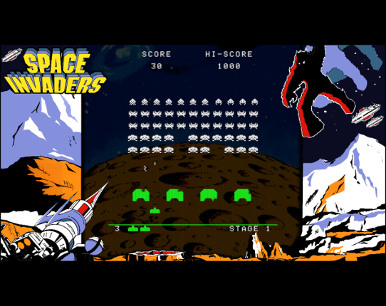 Space Invaders Game Cover