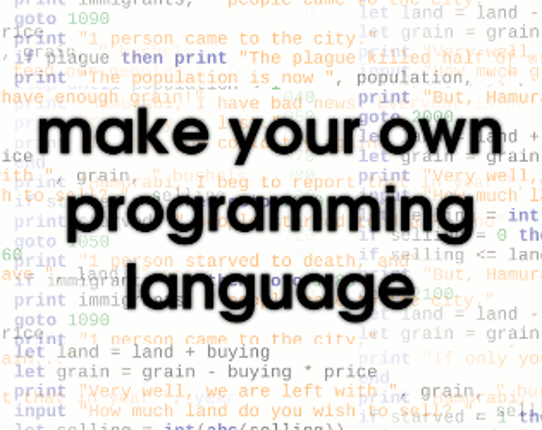 Make Your Own Programming Language Game Cover