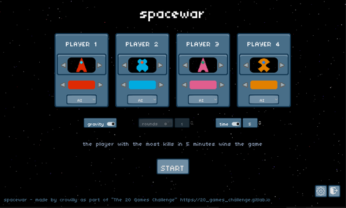spacewar Game Cover