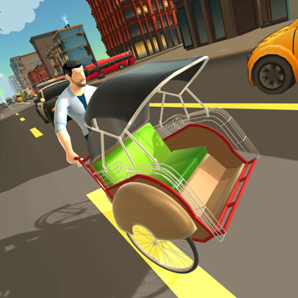 Crazy Pedicab Driver Game Cover