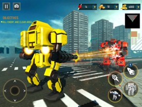 Robot Car War Transform Fight Image