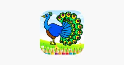 Bird Painting - Coloring Book and Drawing for Kids Image