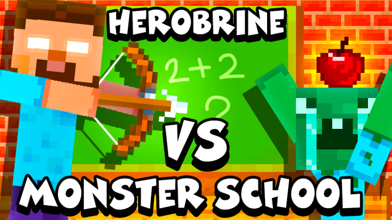 Herobrine vs Monster School Game Cover