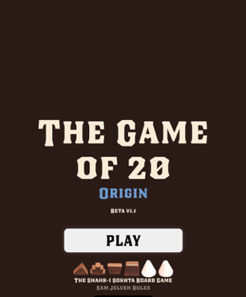The Game of 20 Origin Game Cover
