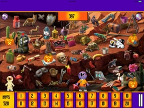 Hidden Object:Halloween Number Image