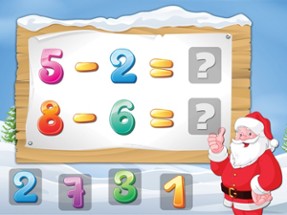 Math with Santa Free - Kids Learn Numbers, Addition and Subtraction Image