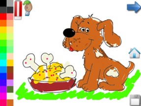 Coloring Book for Toddlers: Dogs ! Color your favorite Puppy coloring pages - FREE app Image