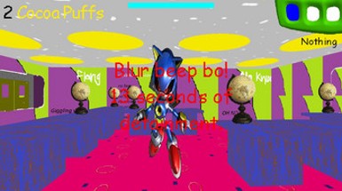 Sonik's Basics in Cocoa Puffs and Doin Nothin (Sonic Parody Inside Baldi's Basics) Image