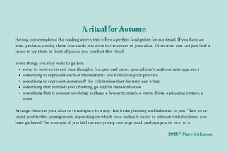 Channelled Message for Autumn Equinox Image